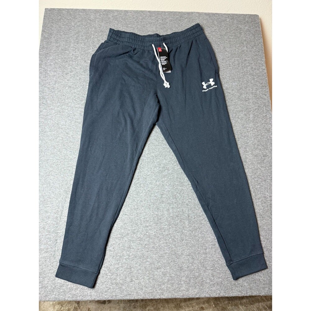 Under Armour Joggers Pants Mens XL Blue UA Sportstyle Elite Stretch Sweatpants